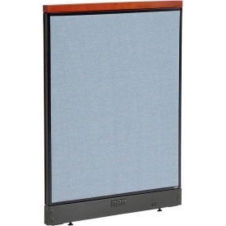 Interion    Deluxe Electric Office Partition Panel, 36-1/4W X 47-1/2H, Blue